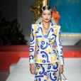 Gigi Hadid - Défilé Moschino "Collection Prêt-à-Porter Printemps/Eté 2020" lors de la Fashion Week de Milan (MLFW), le 19 septembre 2019.