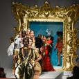 Défilé Moschino "Collection Prêt-à-Porter Printemps/Eté 2020" lors de la Fashion Week de Milan (MLFW), le 19 septembre 2019.