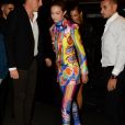 Gigi Hadid - Arrivée des people à l'after-party du défilé Versace Collection Prêt-à-Porter Printemps/Eté 2020 lors de la Fashion Week de Milan, le 20 septembre 2019.