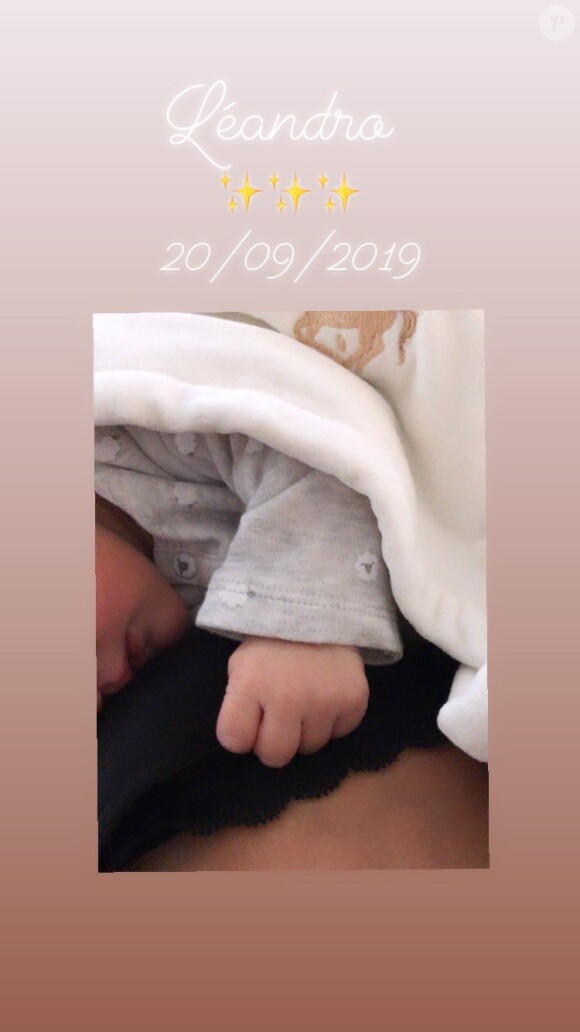 Marine Lloris a annoncé en story sur Instagram la naissance de Léandro, son troisième enfant avec Hugo Lloris, venu au monde le 20 septembre 2019.