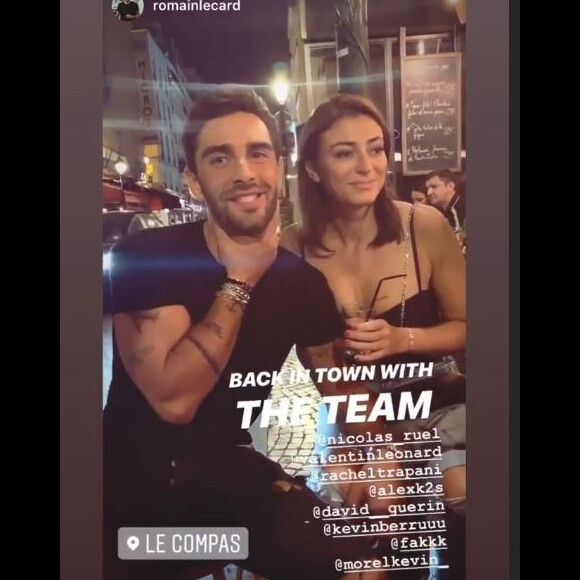 Rachel Legrain Trapani et Valentin Léonard en couple sur Instagram (septembre 2019).