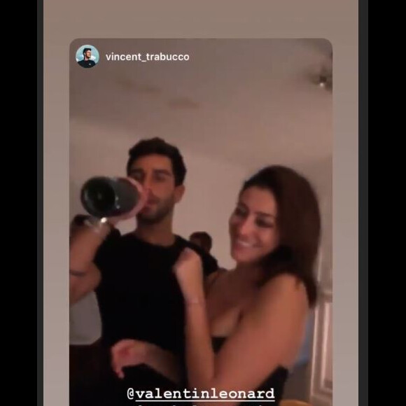 Rachel Legrain Trapani et Valentin Léonard en couple sur Instagram (septembre 2019).
