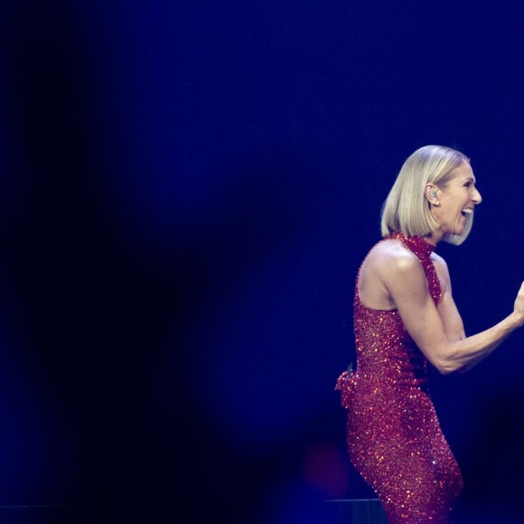 Celine Dion lors du Courage World Tour, le 18 septembre 2019 au Vidéotron de Québec.
