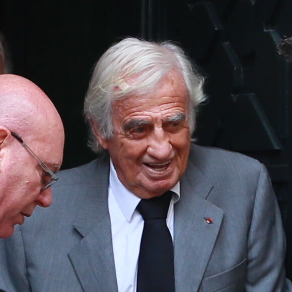 Jean-Paul Belmondo - Obsèques de Charles Gérard en la cathédrale arménienne Saint-Jean-Baptiste de Paris le 26 septembre 2019.