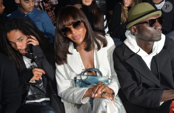 Luka Sabbat et Naomi Campbell assistent au défilé Off-White™, collection prêt-à-porter printemps-été 2020 lors de la Fashion Week de Paris, le 26 septembre 2019. © Veeren-Clovis/Bestimage