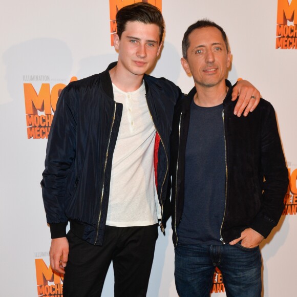 Noé et Gad Elmaleh à l'avant-première du film d'animation "Moi Moche et Méchant 3" au cinéma Gaumont Champs-Elysées Marignan à Paris, France, le 27 juin 2017. © Coadic Guirec/Bestimage