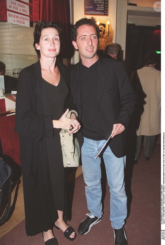 Anne Brochet et Gad Elmaleh à Paris en septembre 2000.