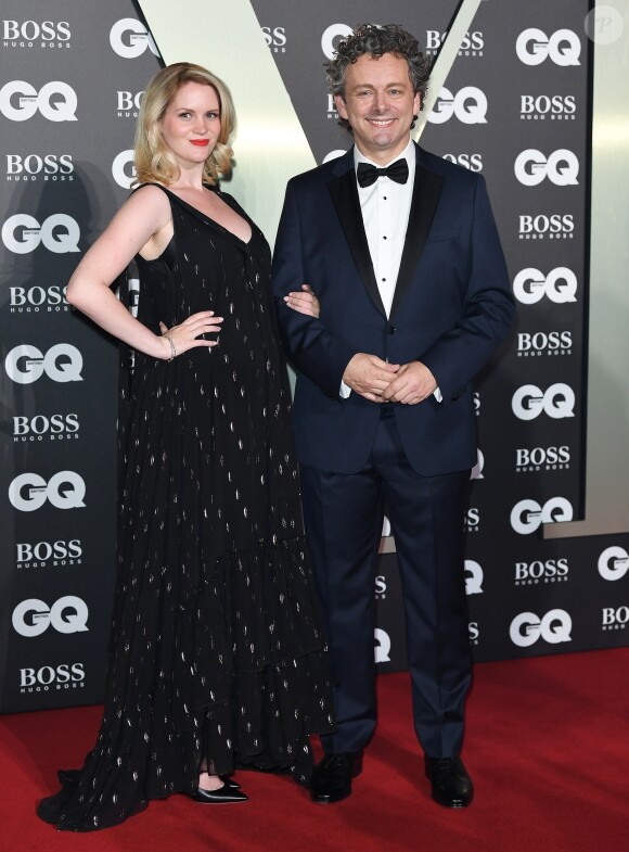 Michael Sheen et sa compagne Anna Lundberg - Photocall de la soirée "GQ Men of the Year" Awards à Londres le 3 septembre 2019.