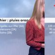 Chloé Nabédian présente la météo sur France 2, le dimanche 22 septembre 2019.