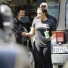 Demi Lovato est allée acheter une boisson à emporter à la sortie de son cours de gym à Los Angeles, le 26 mars 2019.