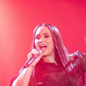 Demi Lovato en concert à la Lanxess Arena à Cologne, le 6 juin 2018.