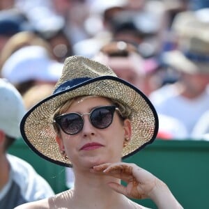 Jazmin Grace Grimaldi ( la fille du prince Albert II de Monaco) et son compagnon Ian Mellencamp assistent au Rolex Monte Carlo Masters 2018 de tennis, au Monte Carlo Country Club à Roquebrune Cap Martin le 18 avril 2018. © Bruno Bebert / Bestimage