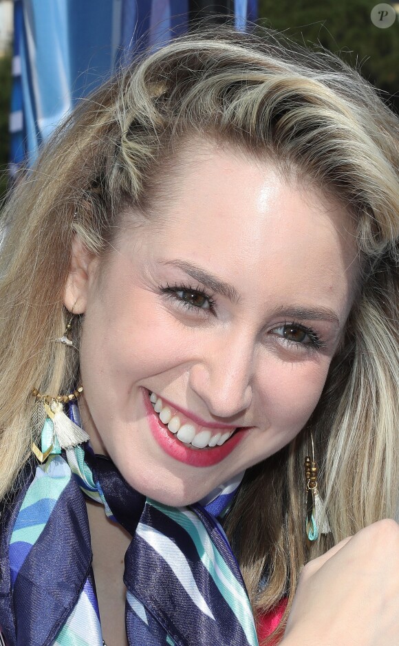 Jazmin Grace Grimaldi (la fille du prince A. II de Monaco) - Départ du 28ème Rallye Aicha des Gazelles depuis la Promenade des Anglais à Nice le 17 mars 2018.