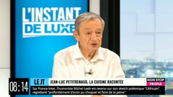 Jean-Luc Petitrenaud invité de l'émission "L'Instant de luxe" sur la chaîne Non stop people le 3 octobre 2019.