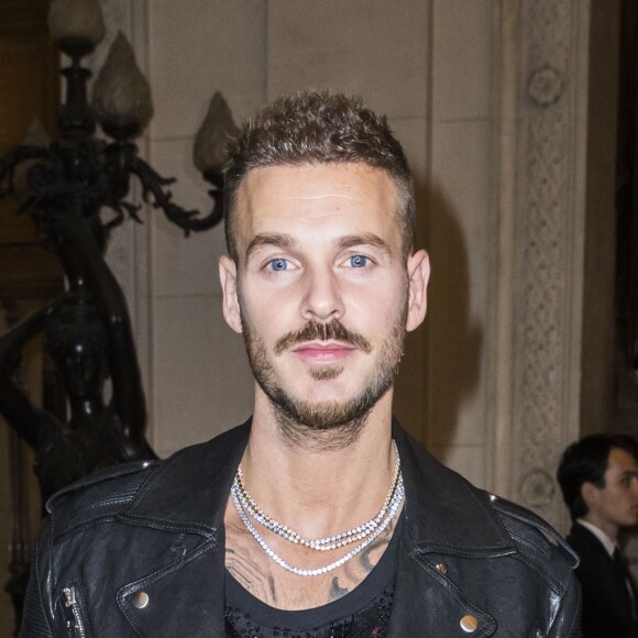 Matt Pokora au défilé Balmain PAP femme printemps / été 2019 à l'hôtel de ville de Paris le 28 septembre 2018. © Olivier Borde / Bestimage  Celebs attend the Balmain show as part of the Paris Fashion Week Womenswear Spring/Summer 2019 on September 28, 2018 in Paris, France28/09/2018 - Paris