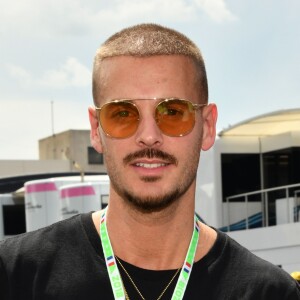 Matt Pokora (M. Pokora) durant le Grand Prix de France au Castellet le 24 juin 2018. C.Estrosi, le maire de Nice et le vice président du Conseil Regional de PACA, est à l'origine du retour du Grand Prix de France au Circuit Paul Ricard. C'est L. Hamilton qui a remporté le Grand Prix devant M. Verstappen, second, et K. Raikkonen troisième. © Bruno Bebert / Bestimage  Celebs at Grand Prix de France race at Le Castellet, south France on June 24th 201824/06/2018 - Le Castellet