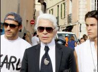 Quand Karl Lagerfeld est à Saint-Tropez, il change tout... et met sa tenue d'été ! Quelle incroyable transformation !