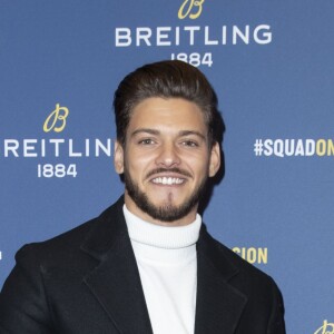 Rayane Bensetti lors de la soirée de réouverture de la boutique "Breitling", située rue de la Paix. Paris, le 3 octobre 2019. © Olivier Borde/Bestimage