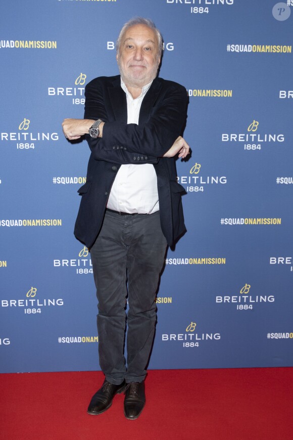 François Berléand lors de la soirée de réouverture de la boutique "Breitling", située rue de la Paix. Paris, le 3 octobre 2019. © Olivier Borde/Bestimage