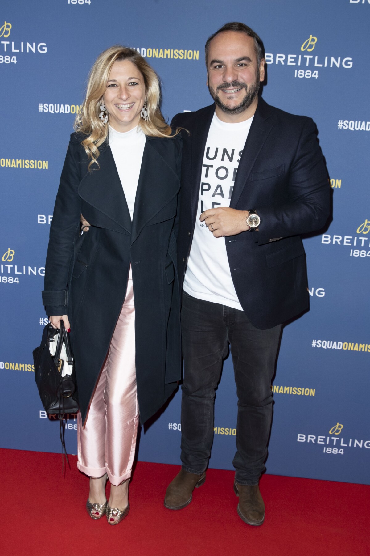Photo : François-Xavier Demaison et sa femme Anaïs Tihay lors de la ...