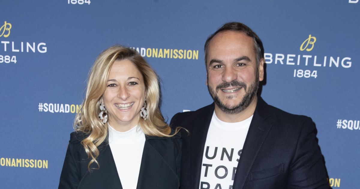 François-Xavier Demaison et sa femme Anaïs Tihay lors de la soirée de ...