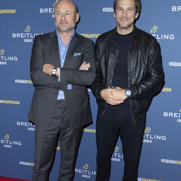 Georges Kern (directeur général de Breitling) et Guillaume Canet lors de la soirée de réouverture de la boutique "Breitling", située rue de la Paix. Paris, le 3 octobre 2019. © Olivier Borde/Bestimage