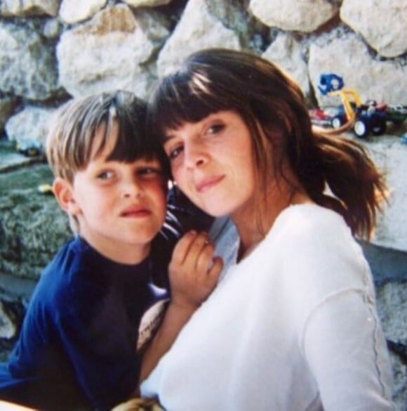 Simon Porte Jacquemus, enfant, et sa mère. (Instagram mars 2019)