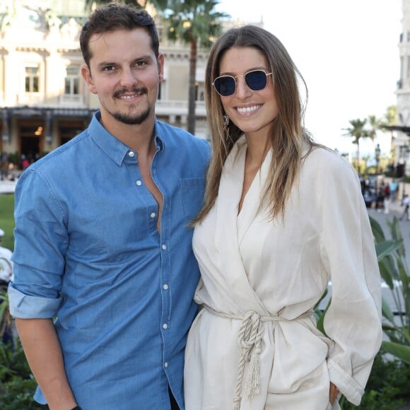 Juan Arbelaez et sa fiancée Laury Thilleman - Personnalités sur la place du Casino de Monte-Carlo dans le cadre de la seconde édition des Influencer Awards à Monaco, le 5 octobre 2019. © Olivier Huitel / Pool Monaco / Bestimage