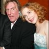 Julie Depardieu et son père- Cérémonie des César en février 2005- Paris.