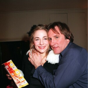 Gérard Depardieu et sa fille Julie à Paris, en 1999. 