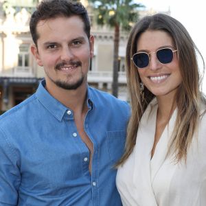 Juan Arbelaez et sa fiancée Laury Thilleman - Personnalités sur la place du Casino de Monte-Carlo dans le cadre de la seconde édition des Influencer Awards à Monaco, le 5 octobre 2019. © Olivier Huitel / Pool Monaco / Bestimage