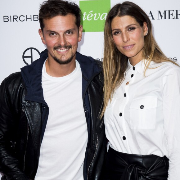 Laury Thilleman (Miss France 2011) et son compagnon Juan Arbelaez à l'occasion du lancement de la 26ème campagne d'Octobre Rose par l'association Le Cancer du Sein, Parlons-en ! sur le Champ de Mars à Paris, France, le 1er octobre 2019. © Jean-Baptiste Autissier/Panoramic/Bestimage