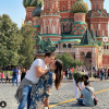 Louis et Marie Ducruet voyagent en Russie le 7 septembre 2019.