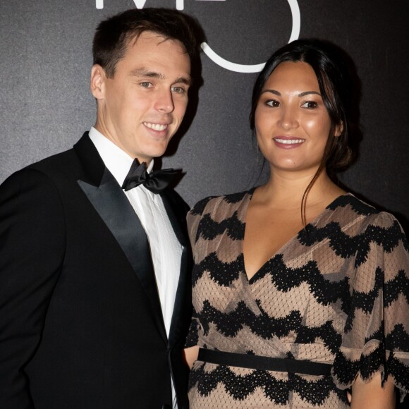 Louis Ducruet et sa femme Marie Ducruet - Photocall de la soirée Secret Games 2019 au Casino de Monte-Carlo à Monaco, le 5 octobre 2019. © Olivier Huitel / Pool Monaco / Bestimage