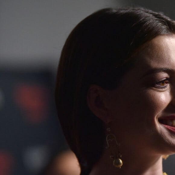 Anne Hathaway (enceinte) à la soirée Museum of Modern Love à New York, le 10 octobre 2019.