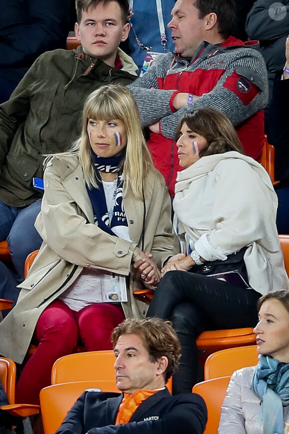Mélanie Page, Claude Deschamps lors du match de coupe du monde opposant la France au Pérou au stade Ekaterinburg à Yekaterinburg, Russie, le 21 juin 2018. La France a gagné 1-0. © Cyril Moreau/Bestimage