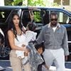 Kim Kardashian est allée assister avec ses enfants Saint West, North West et Chicago West à la messe dominicale de son mari Kanye West à New York, le 29 septembre 2019.