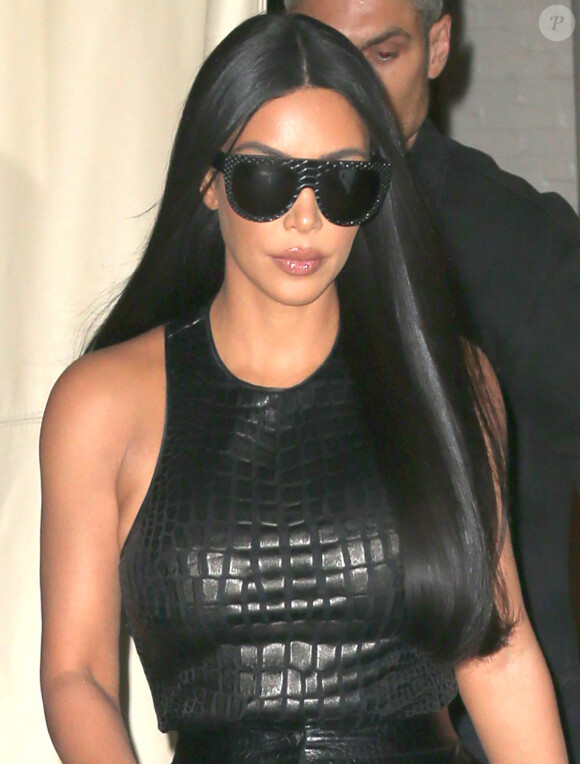 Kim Kardashian assiste aux soirées de la Fashion week à New York. Le 12 septembre 2019.