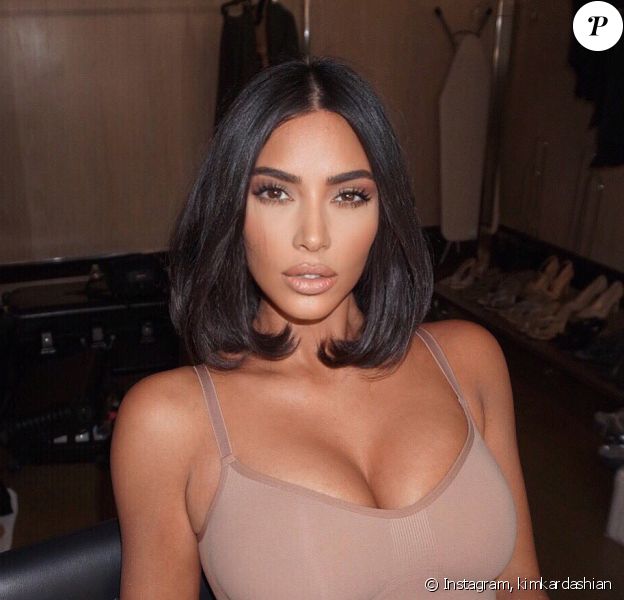 Campagne de Kim Kardashian pour SKIMS, sa marque se sous-vêtements sculptants - Instagram (septembre 2019).