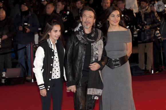 Florent Pagny, sa femme Azucena et leur fille Ael - 15eme edition des NRJ Music Awards a Cannes. Le 14 decembre 2013