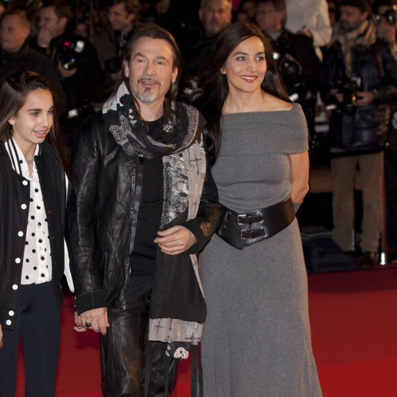 Florent Pagny, sa femme Azucena et leur fille Ael - 15eme edition des NRJ Music Awards a Cannes. Le 14 decembre 2013