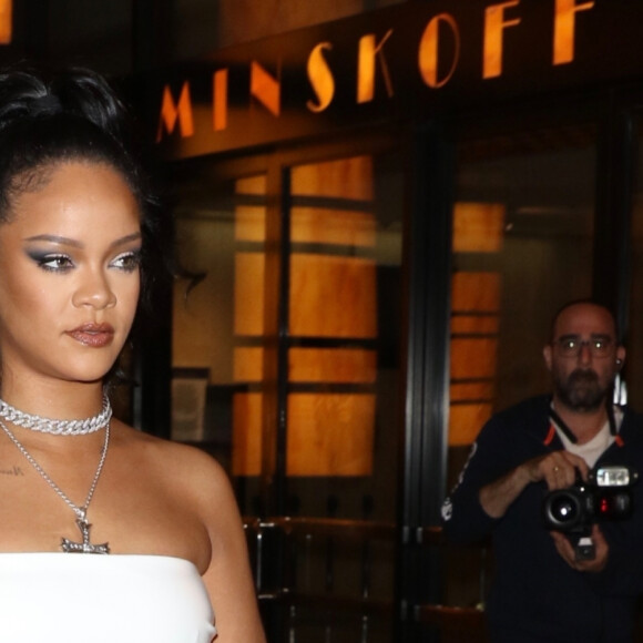 Rihanna a assisté au Miyake Mugler Porcelain Ball à New York, le 12 octobre 2019.