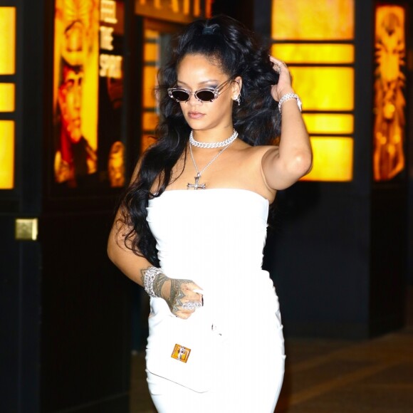 Rihanna a assisté au Miyake Mugler Porcelain Ball à New York, le 12 octobre 2019.