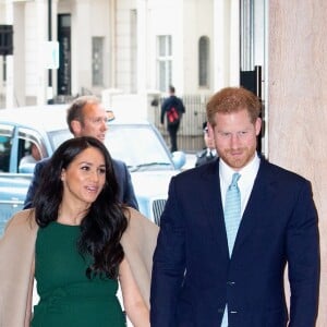 Le prince Harry, duc de Sussex, et Meghan Markle, duchesse de Sussex, arrivent à la cérémonie des WellChild Awards à Londres le 15 octobre 2019.