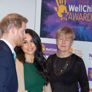 Le prince Harry, duc de Sussex, et Meghan Markle, duchesse de Sussex, arrivent à la cérémonie des WellChild Awards à Londres le 15 octobre 2019.