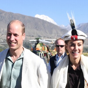 Le prince William et Kate Middleton à Chitral, au Pakistan, le 16 octobre 2019.