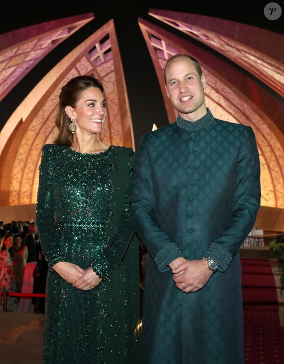 Catherine Kate Middleton, le prince William - Le duc et la duchesse de Cambridge lors d'une réception offerte par le haut commissaire britannique à Islamabad, Pakistan le 15 octobre 2019.