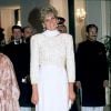 Lady Diana en voyage au Pakistan, en 1991.