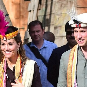 Le prince William et Kate Middleton au Pakistan, le 16 octobre 2019.
