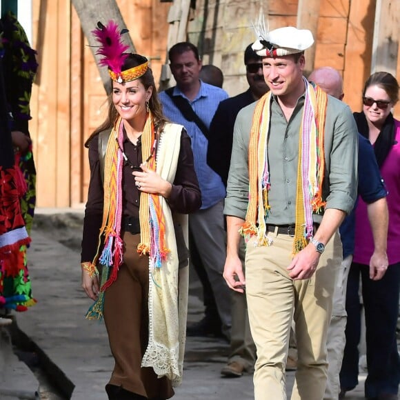 Le prince William et Kate Middleton au Pakistan, le 16 octobre 2019.